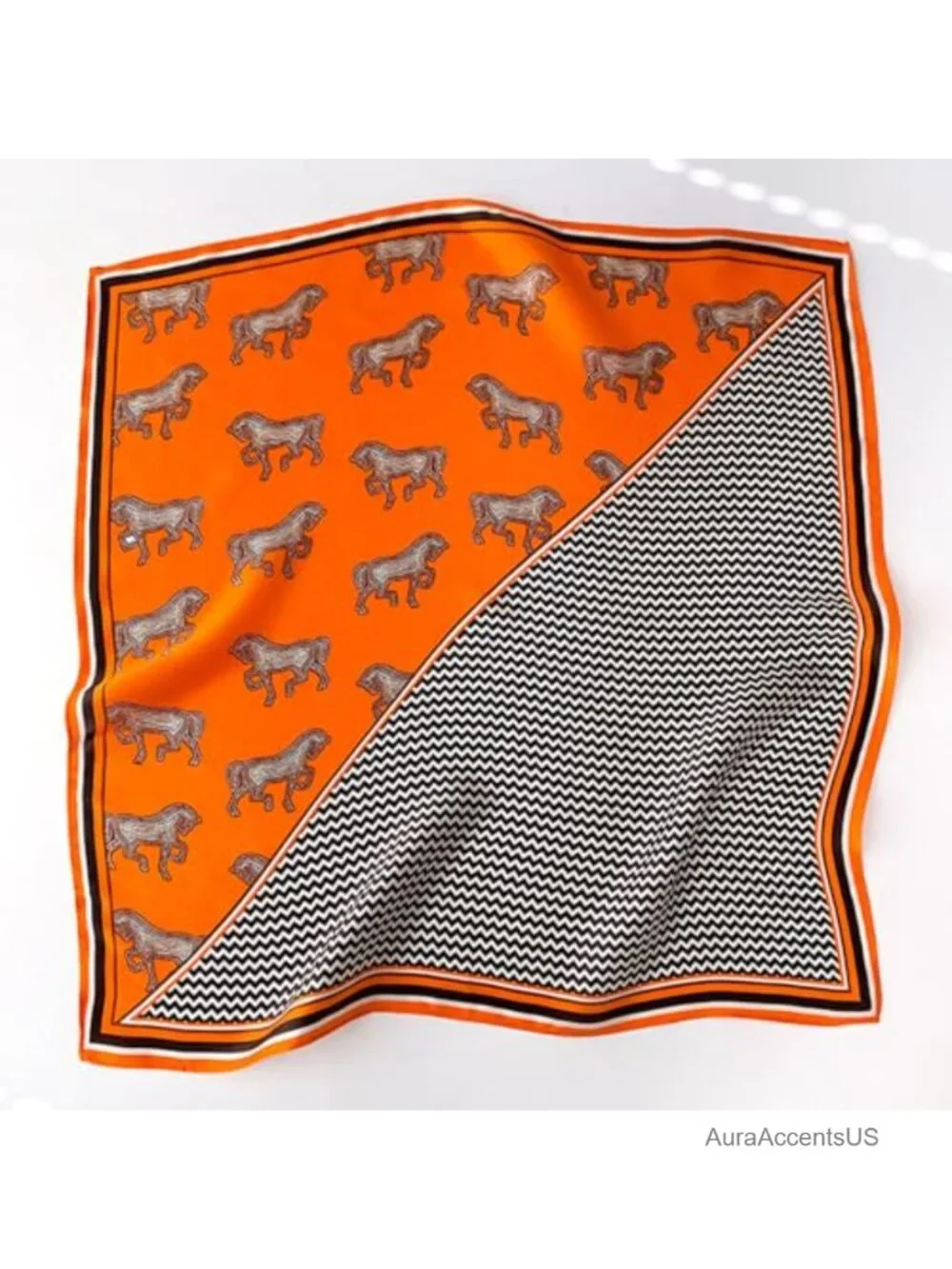 100% Mulberry Silk Square Scarf for Women Hair Neck Wrap